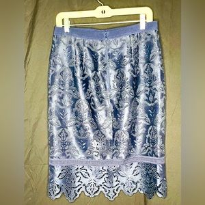 Navy blue Ann Taylor knee-length skirt